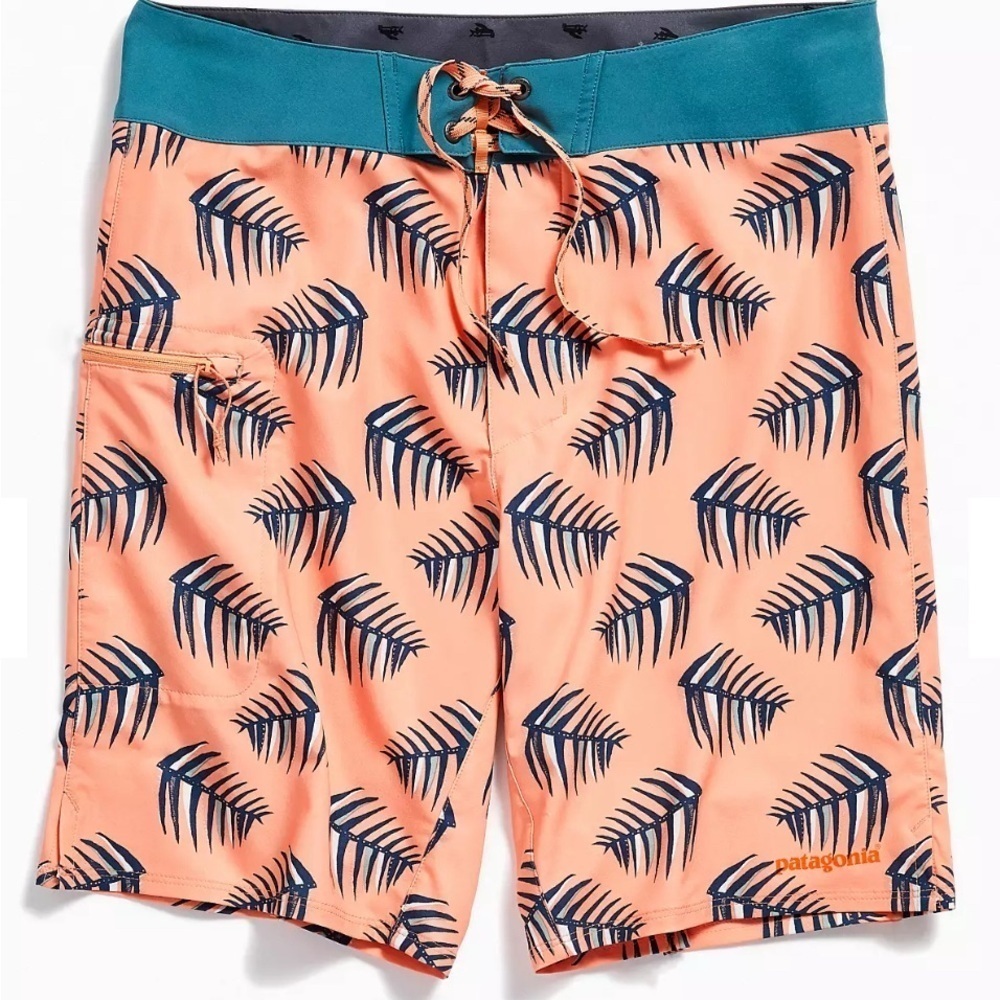 Patagonia Stretch Planing Peach Swim Short, size 29